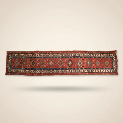 3x14.5 Antique Northwest Persian Rug Runner - clean product shot