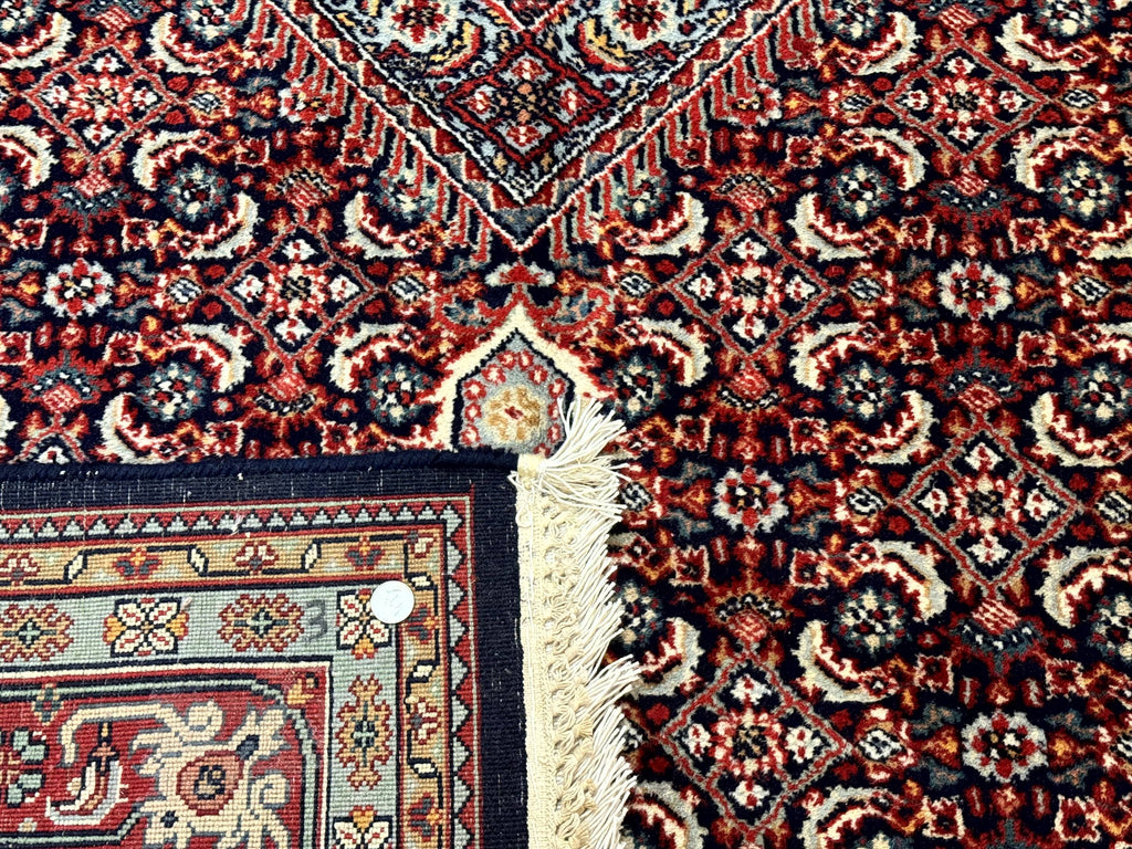 Indo Persian Bijar Rug 6x9, Hand Knotted Wool Carpet
