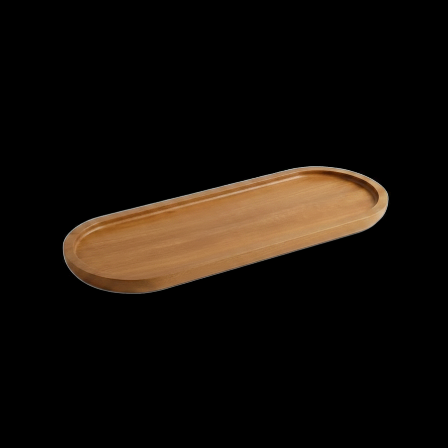 Acacia Wood Oval Tray