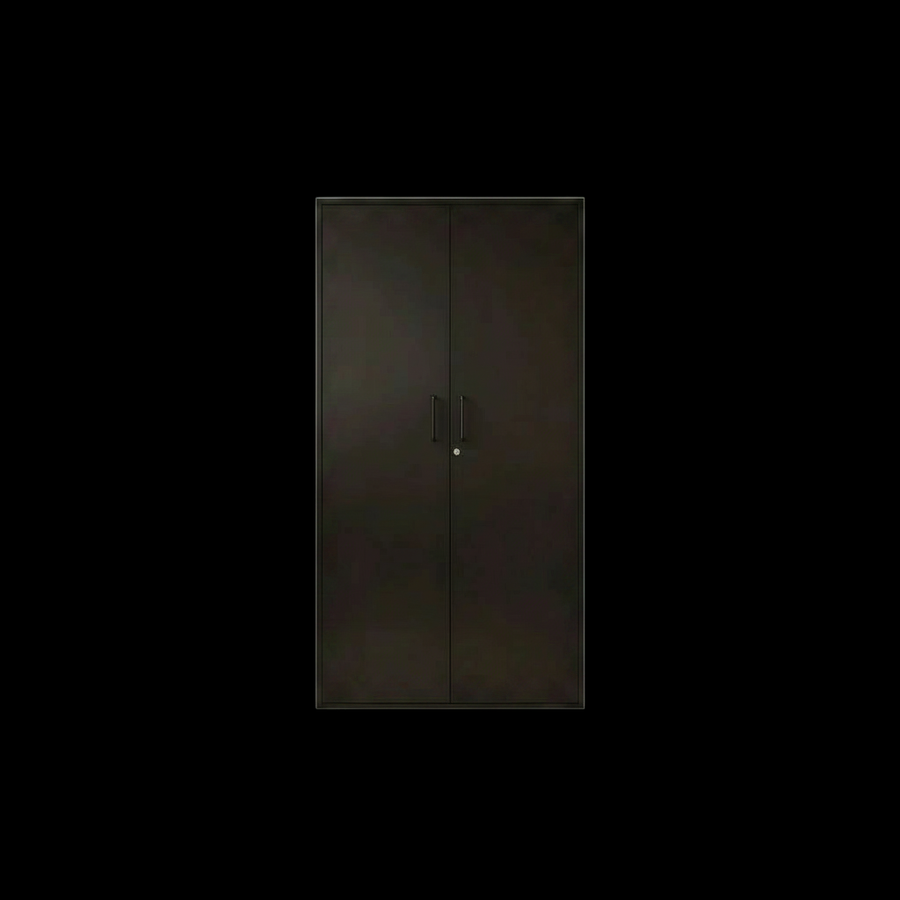 Black Metal Storage Cabinet With Lock For Office Industrial