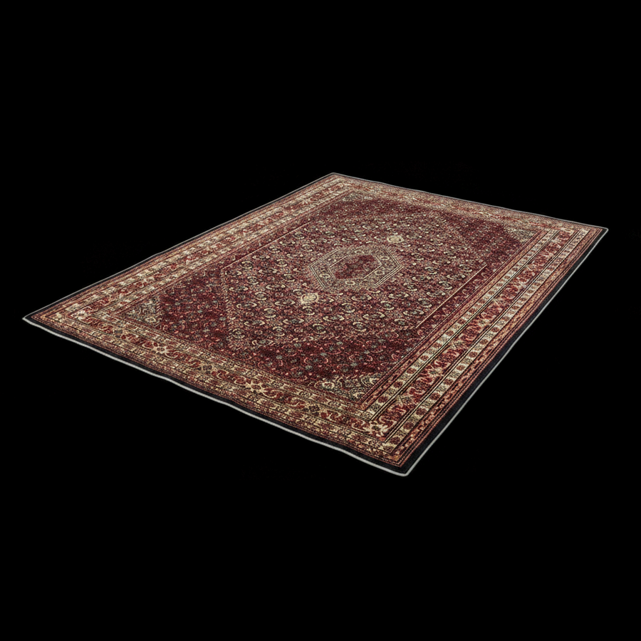Indo Persian Bijar Rug 6x9, Hand Knotted Wool Carpet