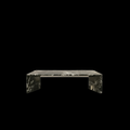 Stratos Coffee Table - black background product shot