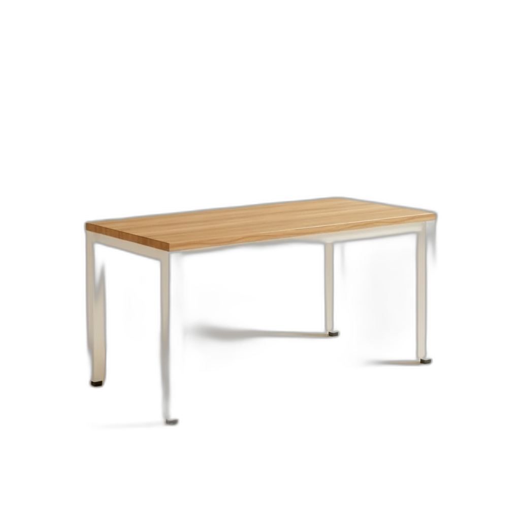 120cm Teak Wood White High Gloss Finish Desk Stability