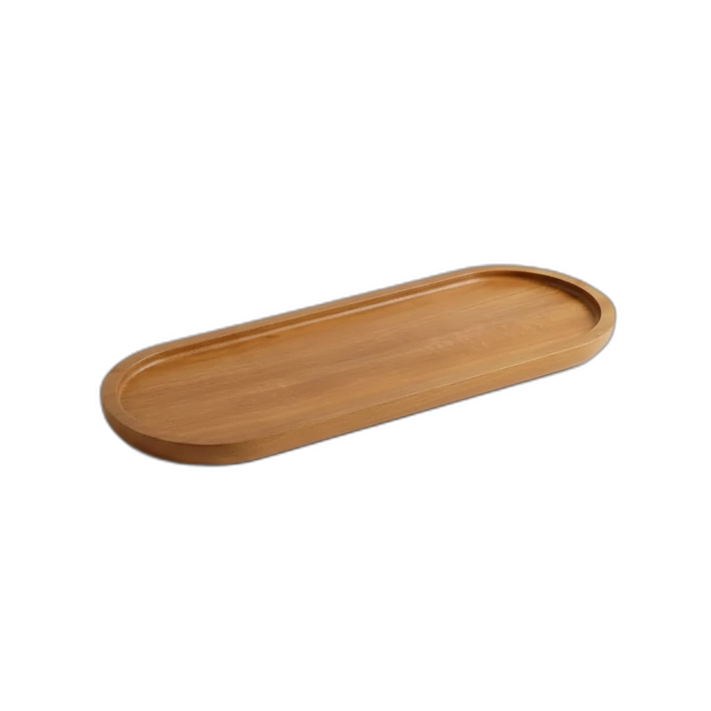 Acacia Wood Oval Tray