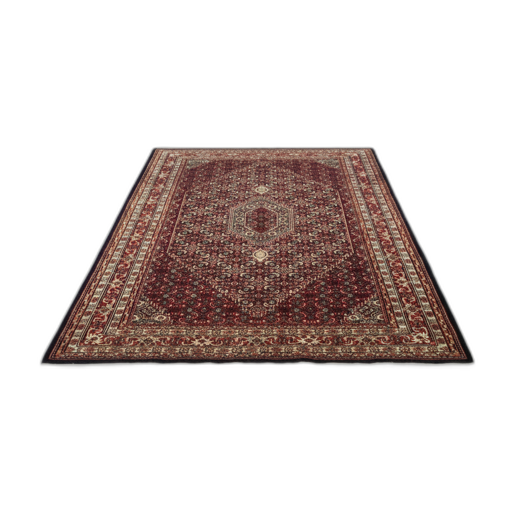 Indo Persian Bijar Rug 6x9, Hand Knotted Wool Carpet