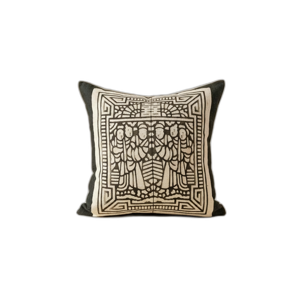 Vintage Fabric Pillow #T.1043